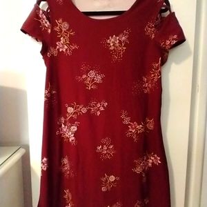 Pink Rose casual dress, size Large